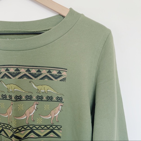 Modcloth Quirky Combo Dinosaur Sweatshirt - Picture 3 of 9